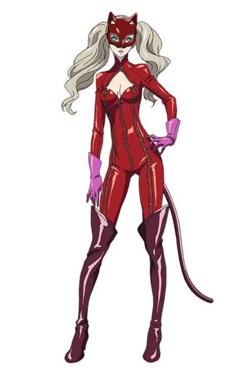 Ann Takamaki as Panther in her Red Catsuit w/ Mask by RedSeabrooke50 on DeviantArt