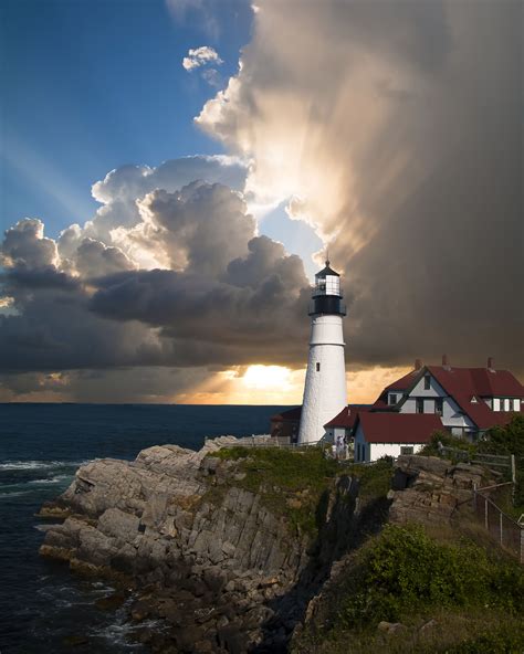 Lighthouse sky and landscape in Portsmouth, New Hampshire image - Free stock photo - Public ...