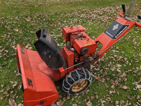 Gilson snowblower, hasn't missed a snowfall in almost 40 years. Pulled it out of the shed today ...