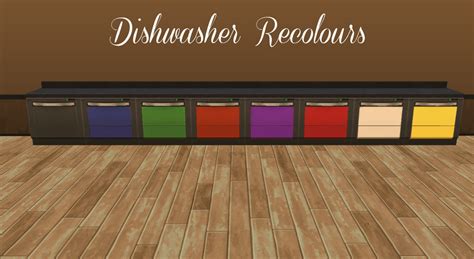 Mod The Sims - Dishwasher Now Matches Schmapple Recolours!