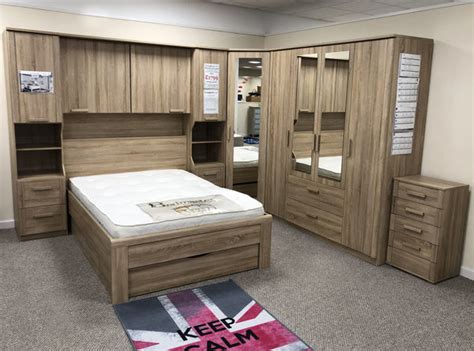 Phoenix Sonoma Oak Over Bed Storage Unit & Combi Wardrobe – Comfortzone Home Furnishers