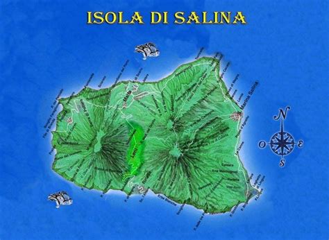 Isola di Salina Map - Isola di Salina Italy • mappery