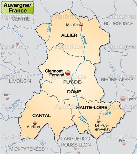 Auvergne Map