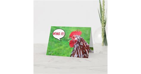 Rooster Joke Birthday Card | Zazzle