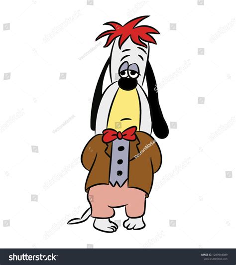 Droopy Dog Cartoon Sad Face Stock Vector (Royalty Free) 1209944089 | Shutterstock