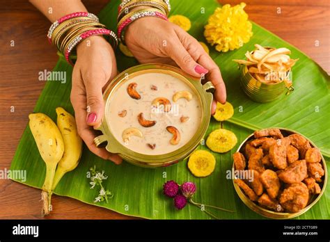 Onam sadhya sweet parippu payasam or dal kheer dessert Kerala, South ...