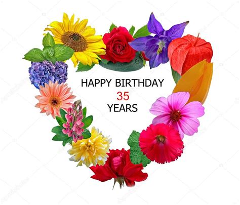 Happy Birthday 35 Years — Stock Photo © Pixerl #105840854