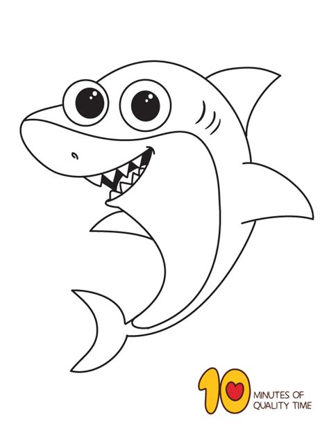 Shark Coloring Page - Free Printable