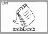 Spiral Notebook Clip Art Black And White Sketch Coloring Page sketch template