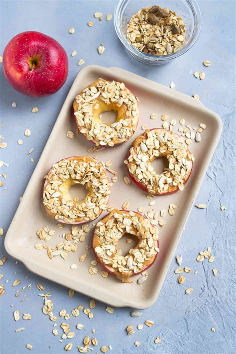 Apple and Peanut Butter Granola Snacks - Cookin Canuck