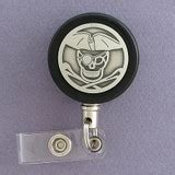 Pirate Retractable ID Badge Holder - Steel Wire Cord | Kyle Design