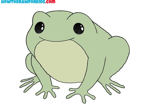 How To Draw A Cartoon Frog - Easy Drawing Tutorial For Kids