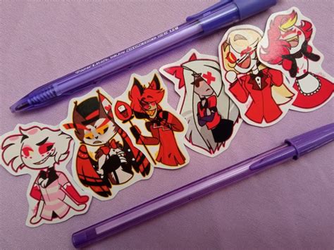 Hazbin Hotel Stickers Hazbin Hotel Stickers - Etsy