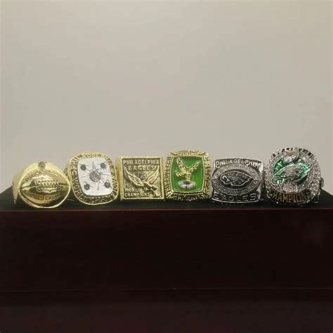 6 Philadelphia Eagles Super Bowl Rings Set – Championship Rings Store