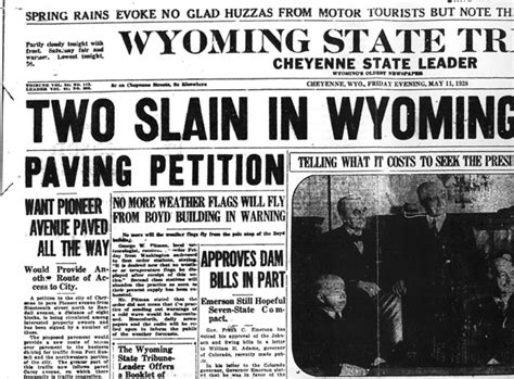 Wyoming State Tribune - Two Slain in Wyoming. | Bureau of Alcohol ...