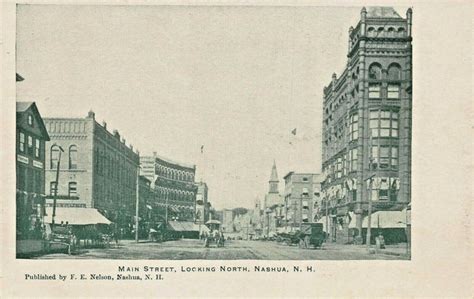 Nashua Nh~Main Street-Looking North~F E Nelson Published 1900s Postcard | United States - New ...