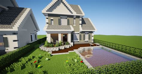 Suburban house "Lune" Minecraft Map