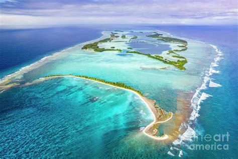 Palmyra Atoll And Reef Photograph by Richard Brooks/science Photo ...