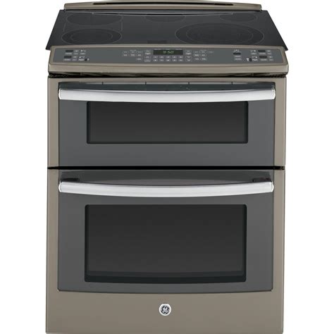 GE Profile - PS950EFES - 4.4 cu. ft. Slide-In Electric Range w/ Convection Double Oven - Slate ...