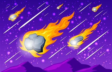 Meteor Shower Background 7216508 Vector Art at Vecteezy