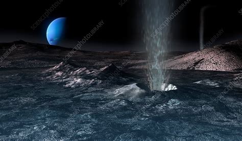 Geysers on Triton, illustration - Stock Image - C036/1454 - Science ...