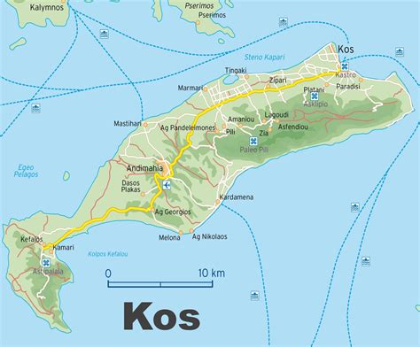 Map Of Kos Town