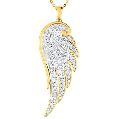 Angel Wing Diamond Pendant