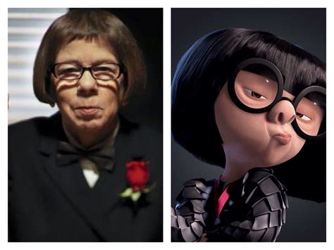 Linda Hunt as Edna Mode No need to get fancy or cute she's perfect ...