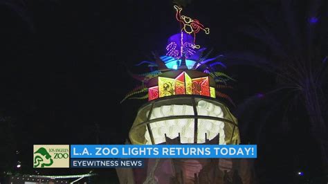 Los Angeles Zoo's holiday 'Zoo Lights' start twinkling Friday - ABC7 Los Angeles