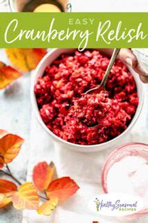 10-Minute Fresh Cranberry Relish - Healthy Seasonal Recipes