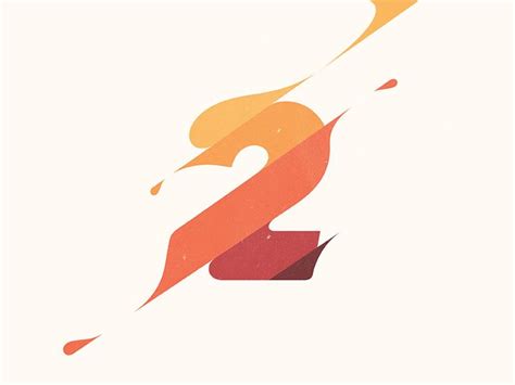 2 | Numbers typography, Instagram design creative, Brochure design creative