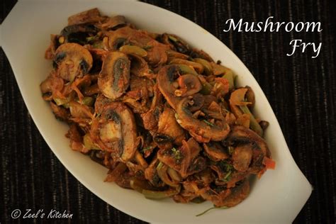 Mushroom Fry Recipe | Indian Style Mushroom Fry Recipe - Zeel's Kitchen