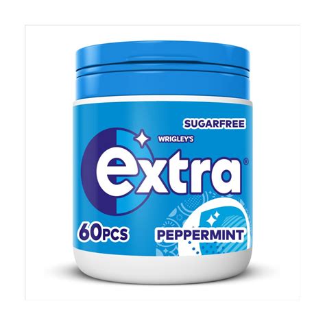 Extra Peppermint Sugarfree Chewing Gum Bottle 60 Pieces | Bestway Wholesale