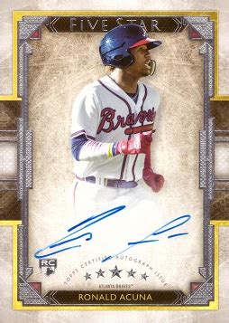 Ronald Acuna Jr. Autograph Baseball Rookie Card