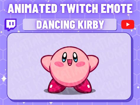 Animated Kirby Dance Emote Twitch Discord Fantasy - Etsy UK