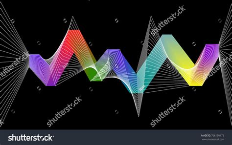 Digital Abstract Spectrum Sound Wave Stock Vector (Royalty Free) 708150172 | Shutterstock