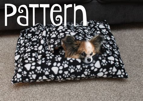 Small Dog Bed With Attached Blanketpattern Tutorial DIY - Etsy