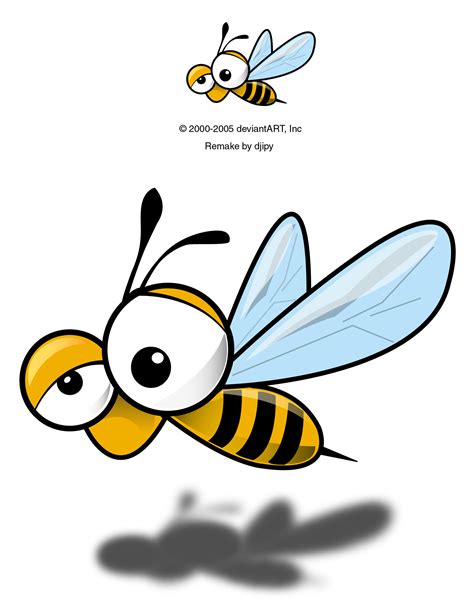 A funny bee by djipy on DeviantArt