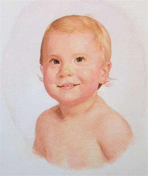 7 Steps on How to Paint a Realistic Baby - Realistic Acrylic Portrait School