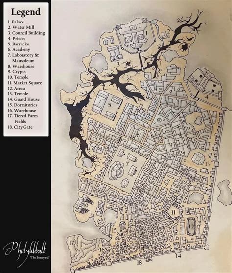 Underdark City Map: Pholzubbalt “The Boneyard” : dndmaps | Fantasy city map, Map, Fantasy map