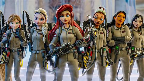 Disney Princesses become Ghostbusters in adorably epic mashup - Ghostbusters News