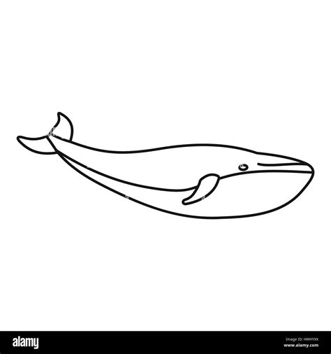 Whale icon, outline style Stock Vector Image & Art - Alamy