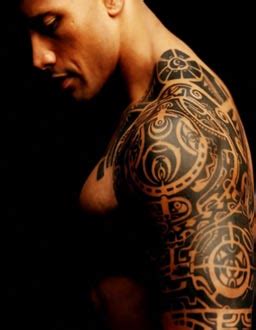 Dwayne Johnson tattoo - "The Rock" Samoan tattoo meaning