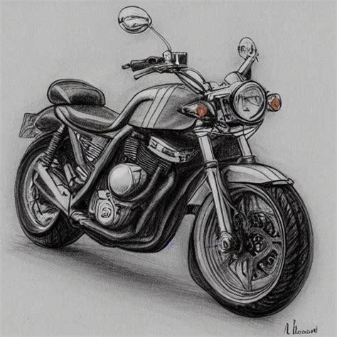 motorcycle pencil sketch | Stable Diffusion