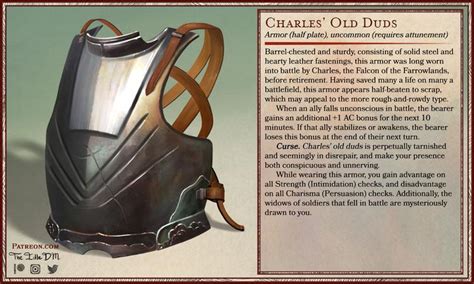 [OC] [Art] Charles' Old Duds — Magic armor for the scrappy types. (Item ...