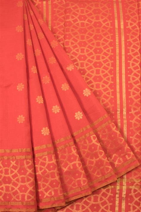 Orange Chhattisgarh Tussar Silk Saree 10059714 – Avishya.com