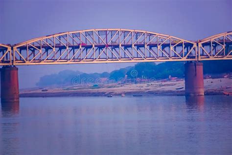 Railway Bridge on Ganga River Stock Photo - Image of stadium, water: 235778038