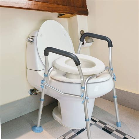 Stand Alone Raised Toilet Seat with Arms | OasisSpace Health