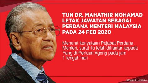 Tun M Letak Jawatan Sebagai Perdana Menteri Ke 7