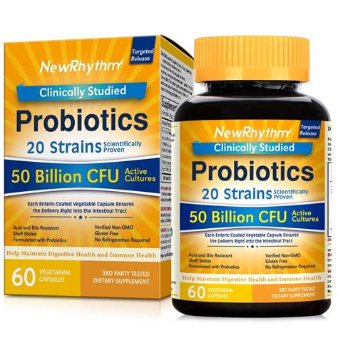 Buy UK Probiotics 50 Billion 60 Caps, NewRhythm, Ultimate Digestive